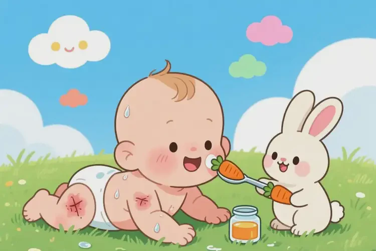 婴幼儿全身长湿疹能治好吗(图1)