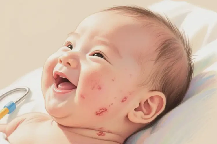 婴幼儿脖子上偶尔长湿疹能治好吗(图1)