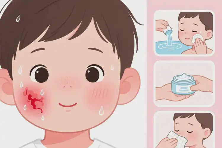 小孩面部长湿疹能治好吗(图3)