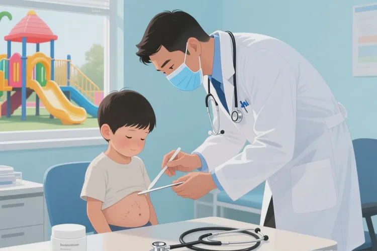 小孩肚子经常起湿疹可以治愈吗(图2)