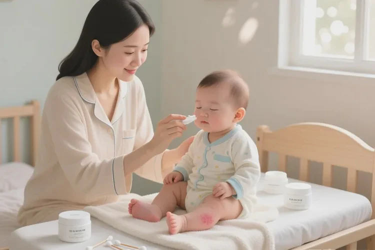 宝宝小腿容易长湿疹可以治愈吗(图1)