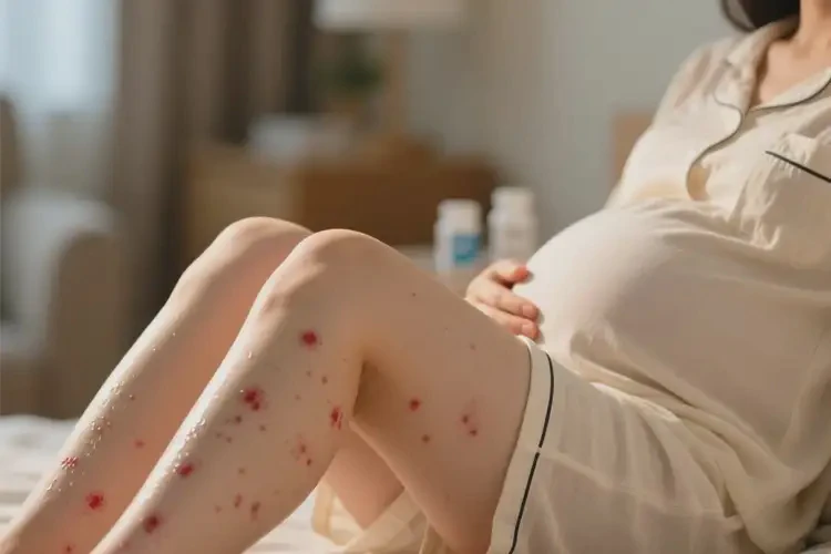 产妇大腿偶尔长湿疹能治好吗(图1)