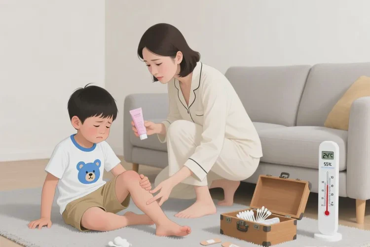 小孩小腿上偶尔长湿疹可以治愈吗(图2)