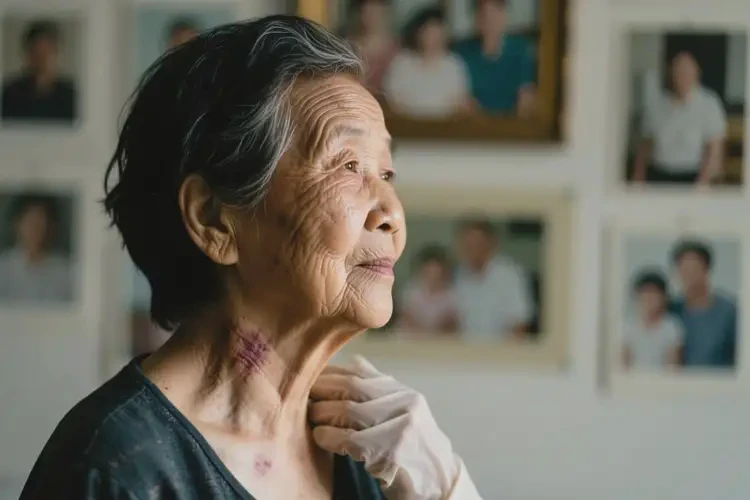 老年人脖子上有湿疹能治好吗(图1)