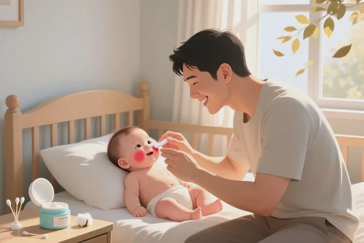 小孩面部偶尔起湿疹可以治愈吗(图2)