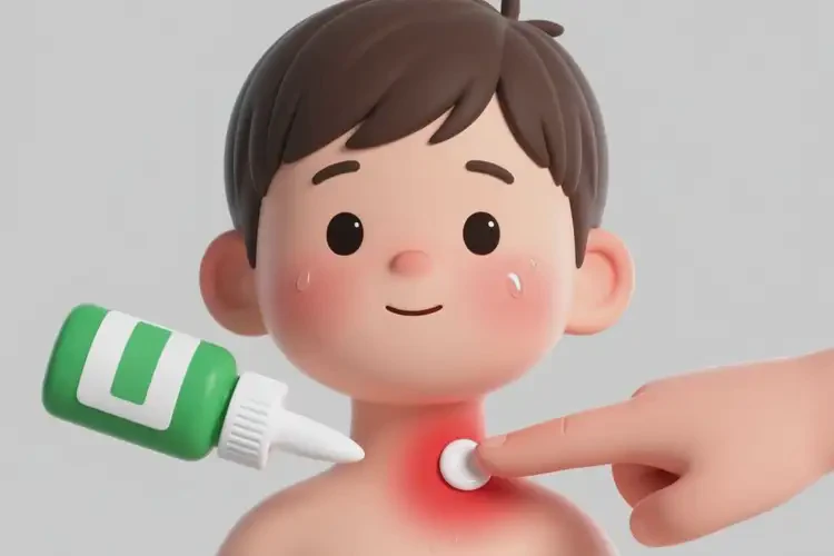 小孩脖子上起湿疹能治好吗(图2)