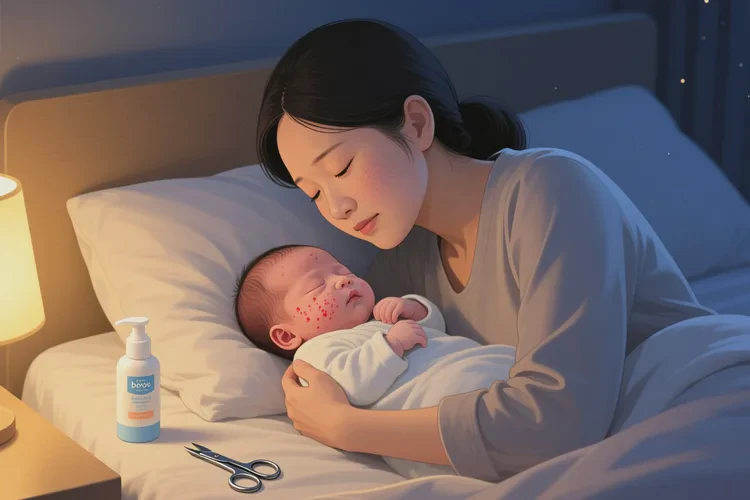 新生儿脸上有湿疹可以治愈吗(图4)