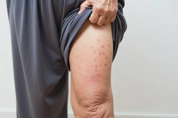 老年人大腿上经常长湿疹能治好吗(图4)