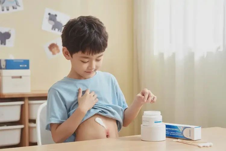 小孩肚子上出现湿疹能治好吗(图2)