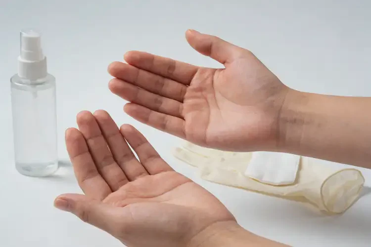 女性手上偶尔长湿疹能治好吗(图1)