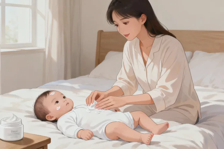 婴儿大腿上长湿疹可以治愈吗(图1)