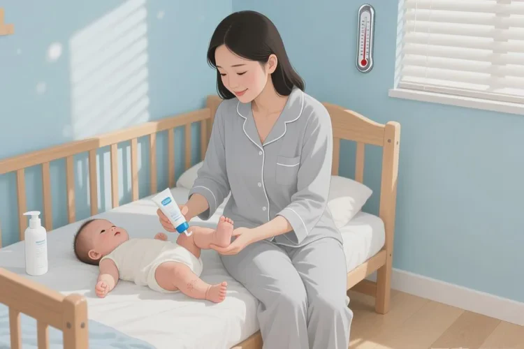 宝宝小腿长湿疹可以治愈吗(图1)