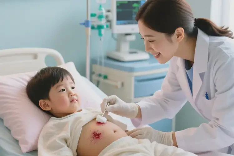 小孩肚子上长湿疹能治好吗(图4)