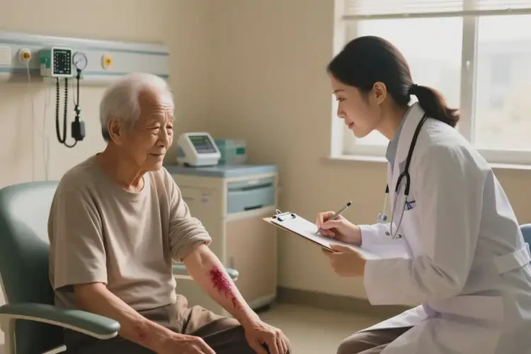 老年人手臂上出现湿疹能治好吗(图2)