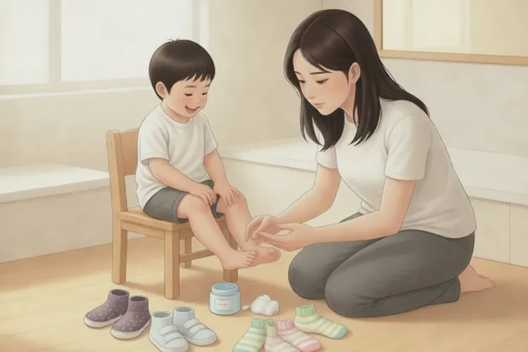 婴幼儿脚上经常长湿疹可以治愈吗(图1)