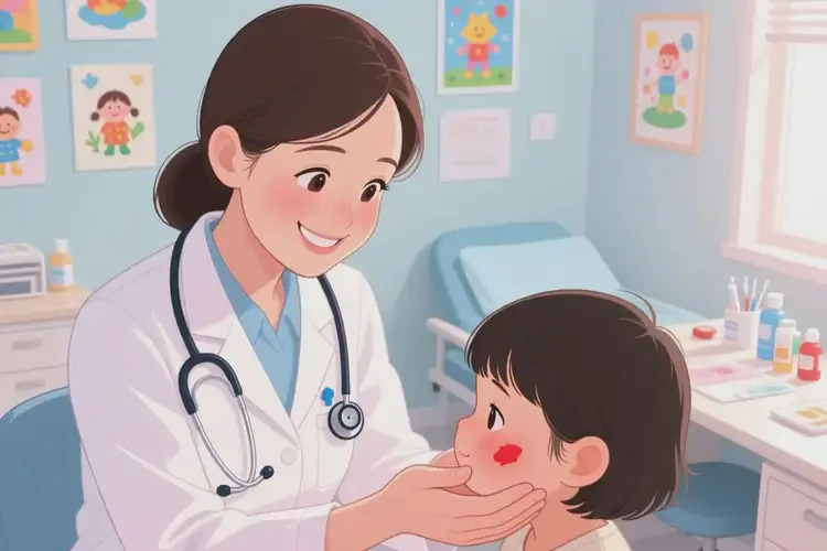 少儿面部有湿疹能治好吗(图1)