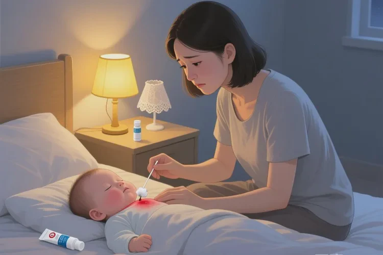 小孩脖子出湿疹可以治愈吗(图1)