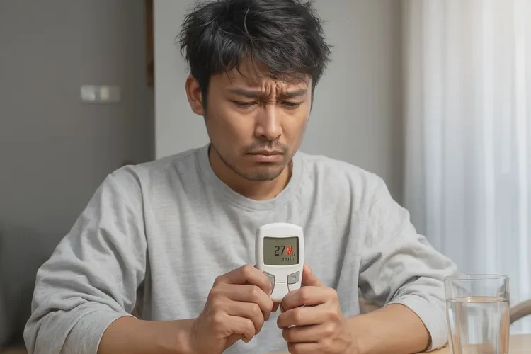 28岁早上空腹血糖27.4是怎么回事(图1)