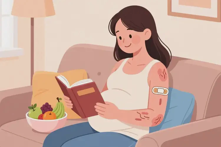 产妇身上起湿疹能治好吗(图2)