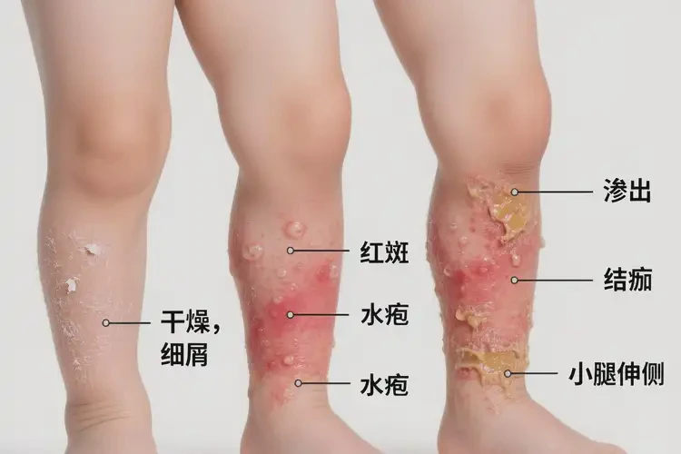 小儿小腿经常起湿疹能治好吗(图3)