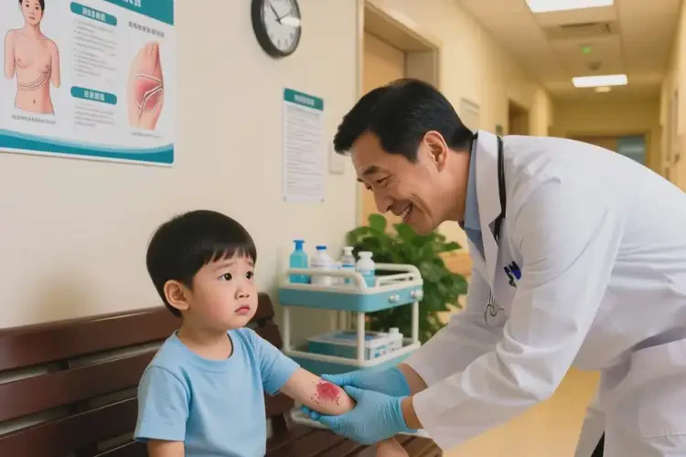 少儿手臂上有湿疹能治好吗(图1)