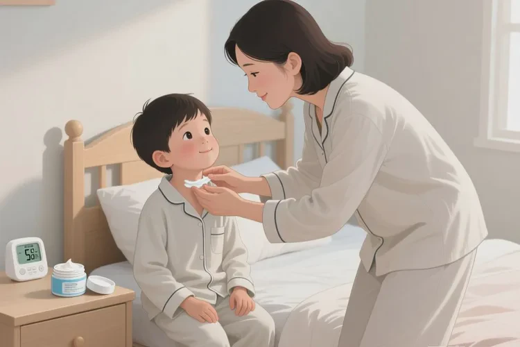 孩子脖子容易长湿疹可以治愈吗(图1)