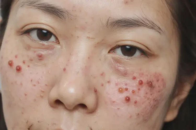 女生面部出湿疹不管它会自己痊愈吗(图4)