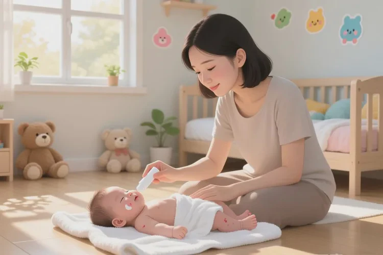 宝宝身上偶尔长湿疹可以治愈吗(图1)