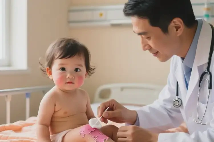 儿童大腿长湿疹能治好吗(图3)