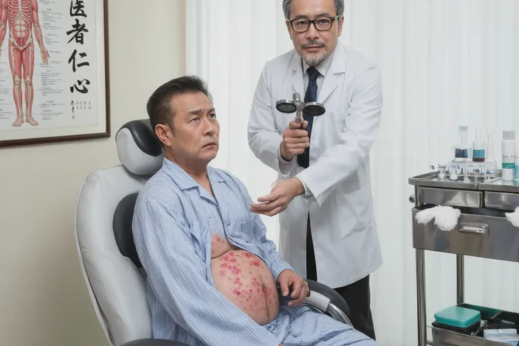 男生肚子上出湿疹可以治愈吗(图2)