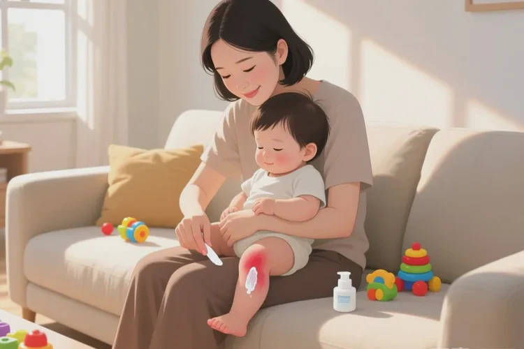 宝宝大腿经常起湿疹可以治愈吗(图1)