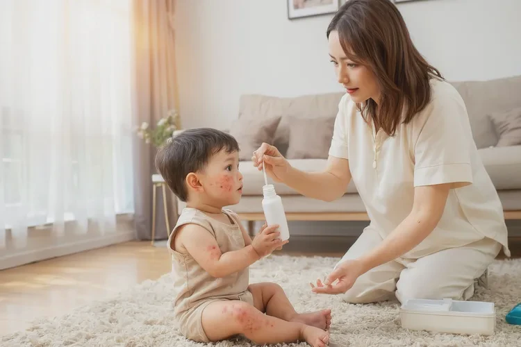 幼儿大腿经常起湿疹能治愈吗(图1)