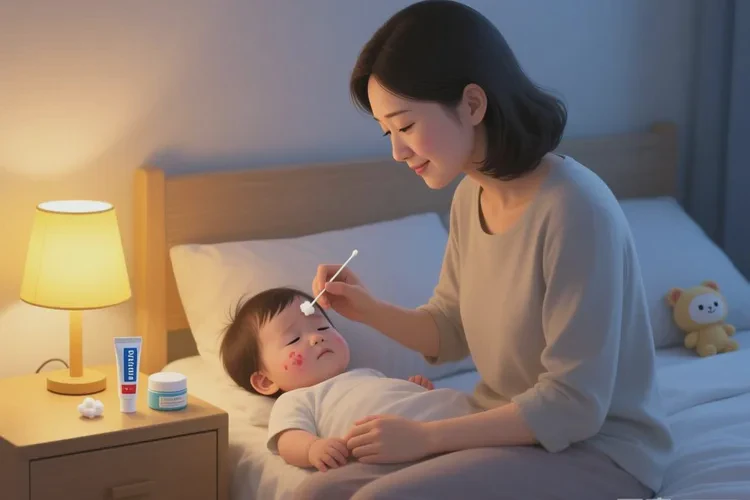 少儿面部起湿疹可以治愈吗(图1)