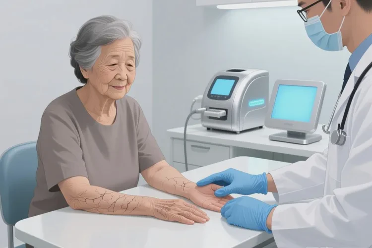 老年人手上出现湿疹可以治愈吗(图1)