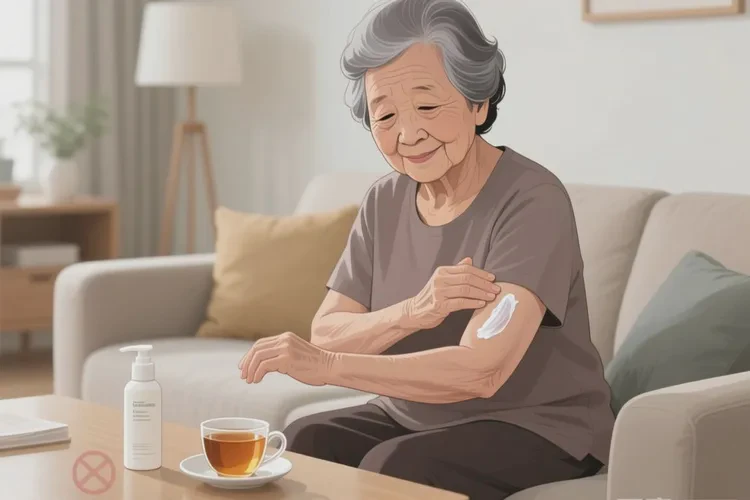 老人手臂偶尔长湿疹可以治愈吗(图1)