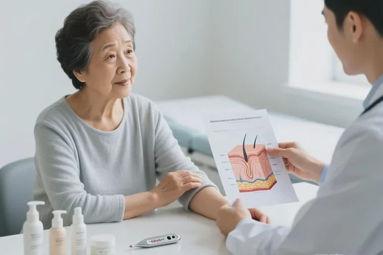 老人四肢出现湿疹可以治愈吗(图1)