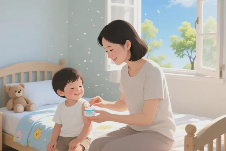 少儿手臂有湿疹可以治愈吗(图1)