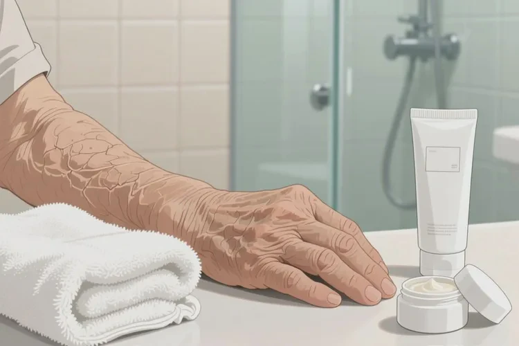 老人手臂出湿疹可以治愈吗(图2)