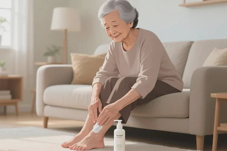 老年人脚上偶尔长湿疹可以治愈吗(图1)