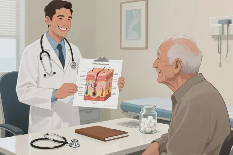 老人脖子出现湿疹可以治愈吗(图2)