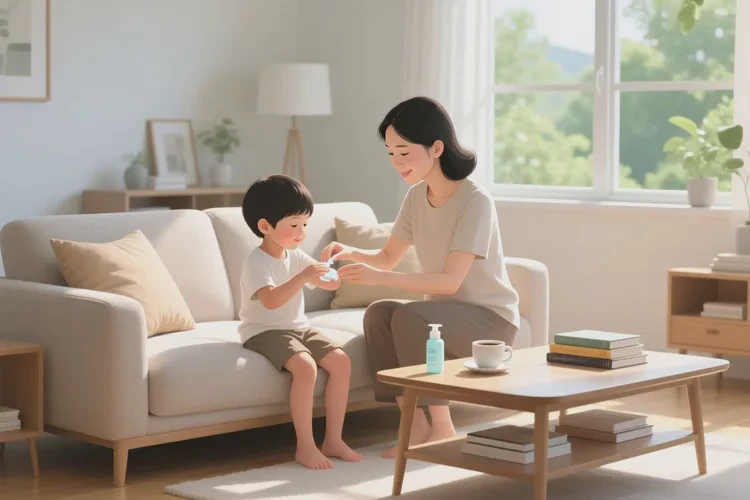 儿童手臂上长湿疹可以治愈吗(图1)