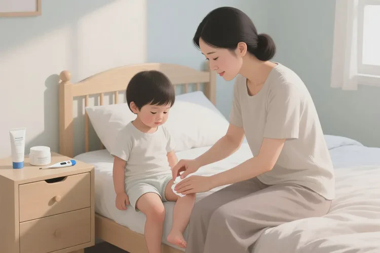 儿童大腿上起湿疹可以治愈吗(图1)