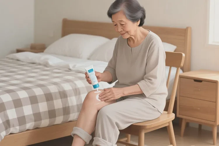 老人大腿出现湿疹可以治愈吗(图1)