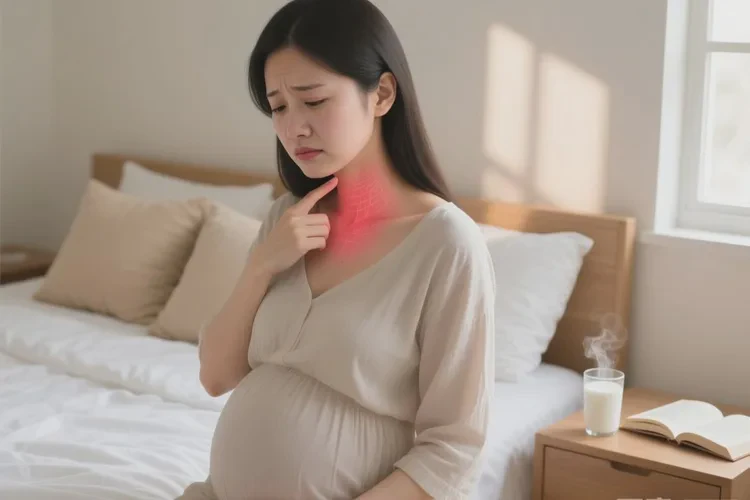 孕妇脖子上长湿疹可以治愈吗(图1)