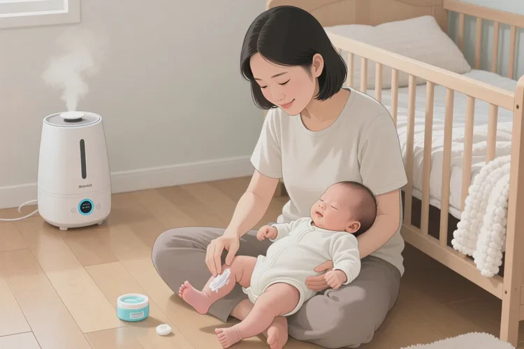 新生儿小腿上容易起湿疹能治愈吗(图1)