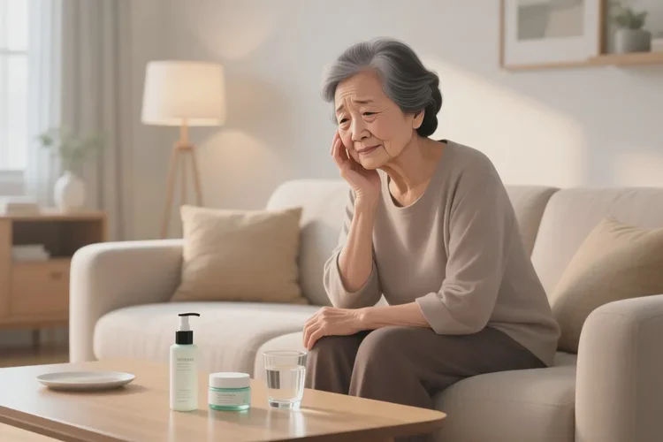 老人脸上容易起湿疹可以治愈吗(图1)