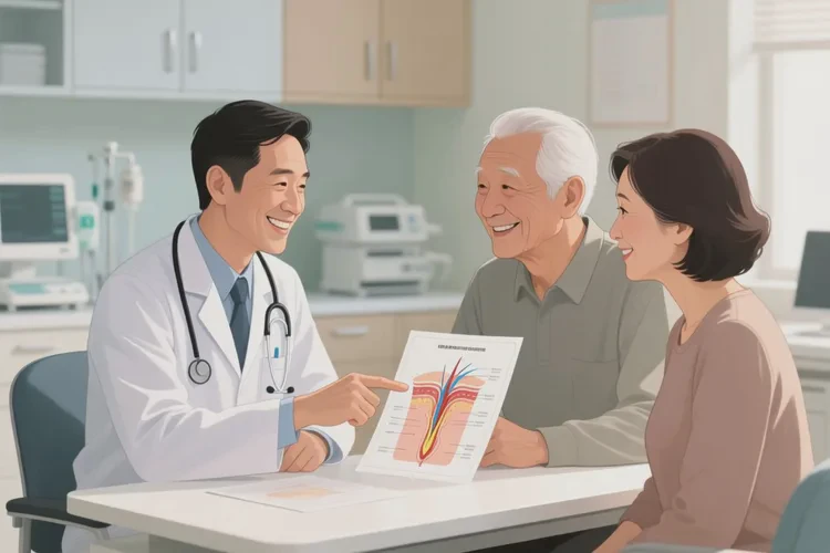 老人脸上偶尔长湿疹可以治愈吗(图1)