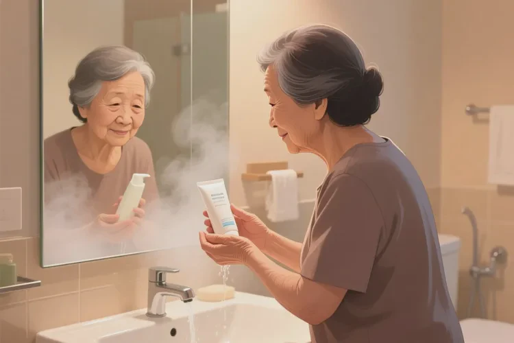 老人脸上经常起湿疹可以治愈吗(图1)