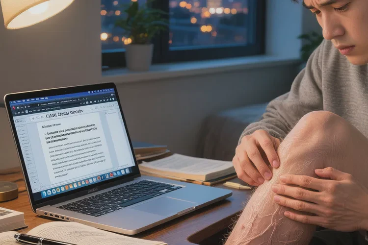 大学生小腿上容易长湿疹能治愈吗(图1)