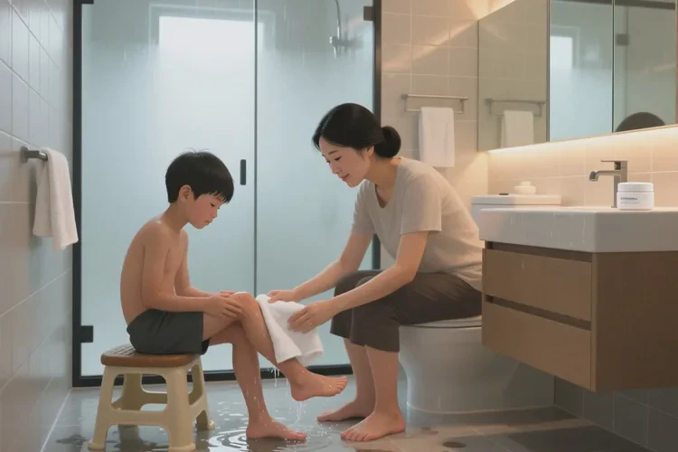 少儿小腿上经常长湿疹可以治愈吗(图2)